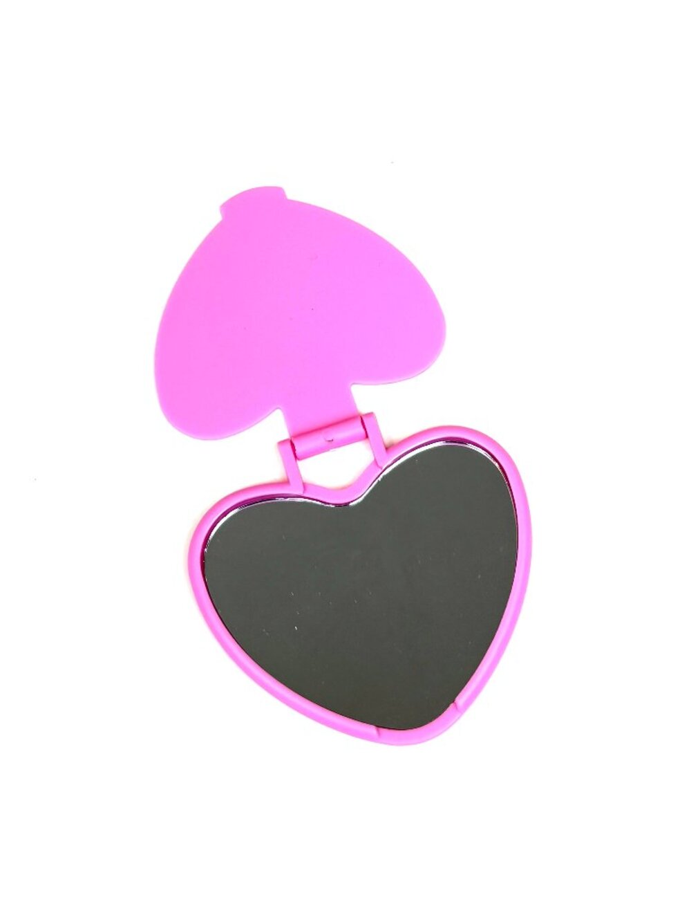 Cute pink small Heart-Shaped Folding Mirror. New without tags
